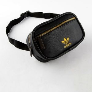 Adidas pebbled faux leather fanny pack